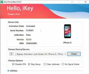 [Updated] iKey Prime Tool Download | iCloud Bypass with Sim