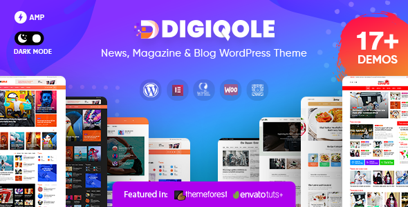 digiqole - magazine WordPress theme