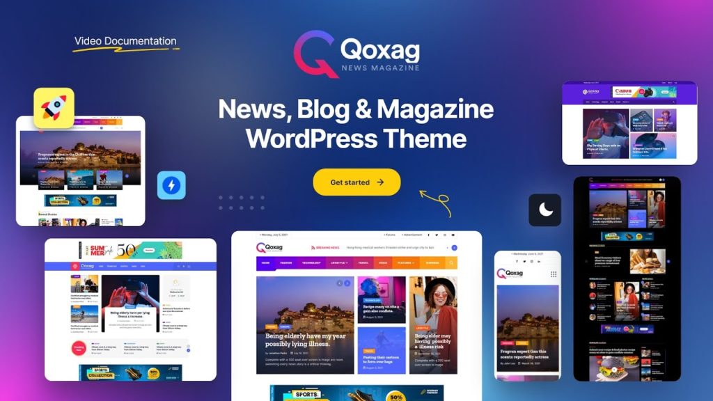 qoxag - magazine WordPress theme