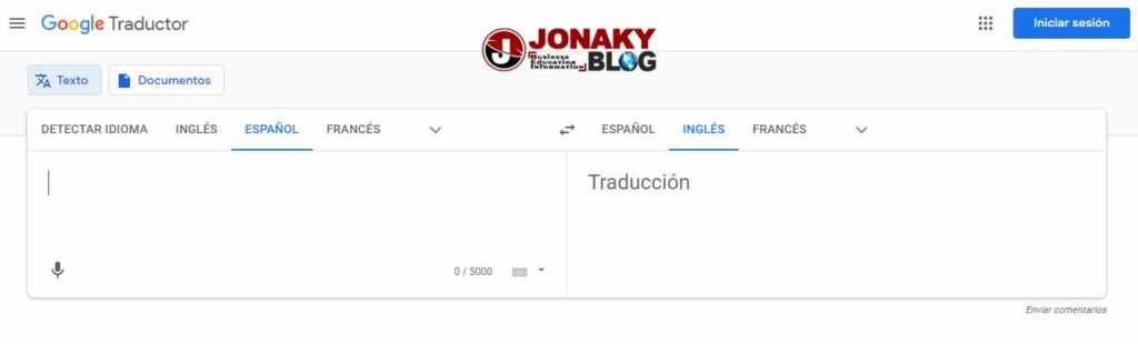 Google translate - Traductor de ingles a español
