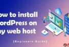 Install WordPress on web host