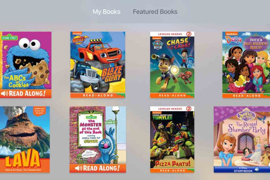 Apple TV apps iBooks StoryTime