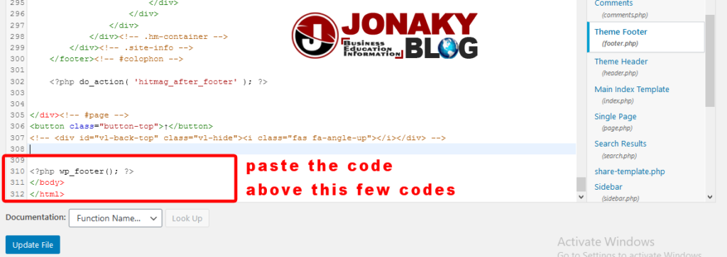theme-footer-above-these-3-codes